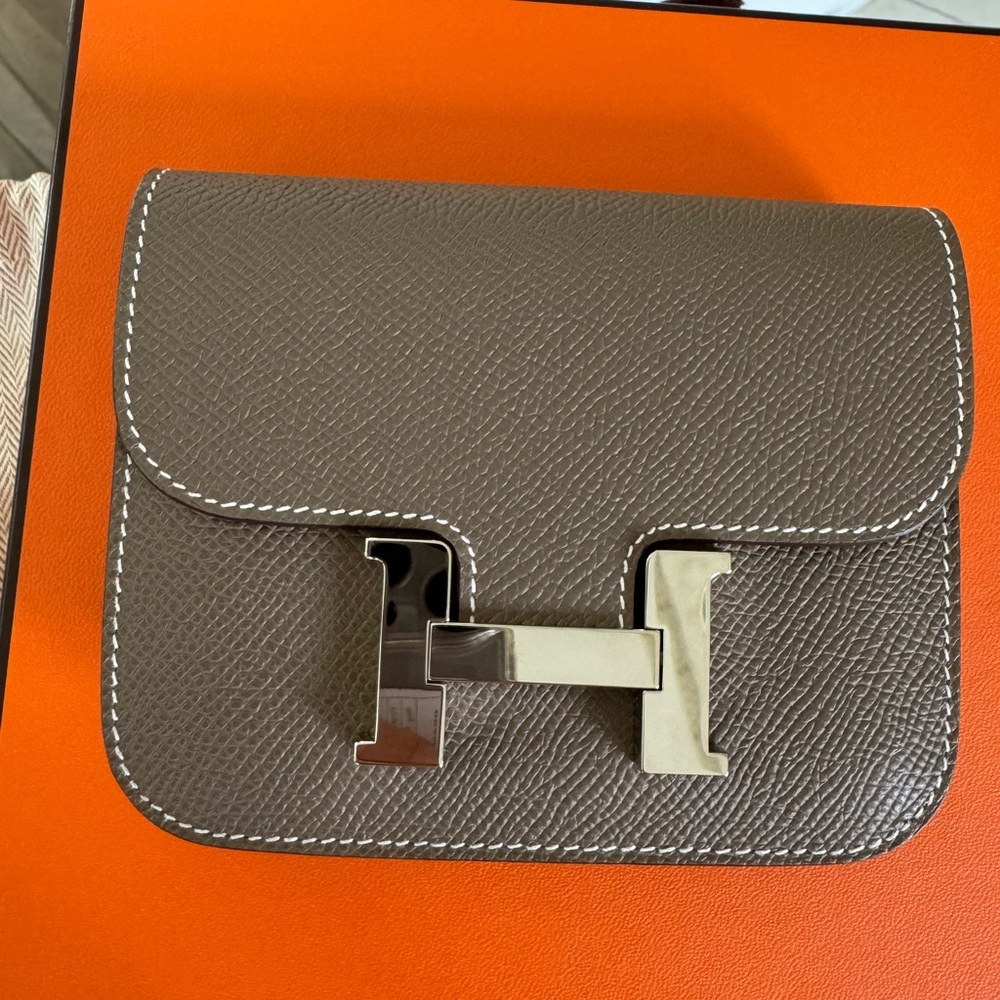 Hermes Constance Slim Etoupe SHW - Brand New